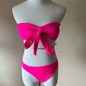 Hot pink bikini. Size S